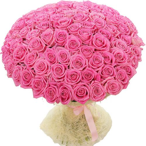 101 розовая роза с доставкой в Армянск